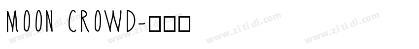 MOON CROWD字体转换